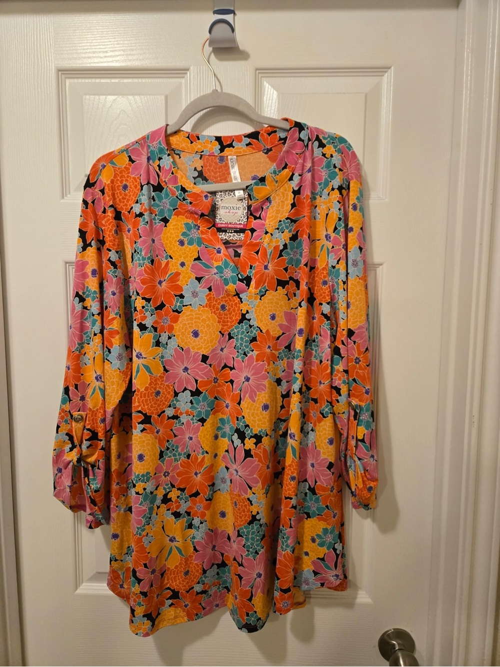 🌸 Dear Scarlett Plus Size Floral Tunic Top | Size 3XL | NWT 🌸 - Picture 7 of 7